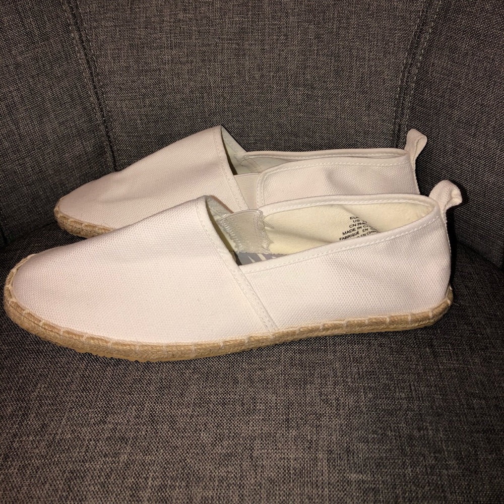 H&M Men’s White Espadrilles Size 9